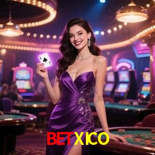 Escena dinámica inspirada en casino con iluminación BETXICO, cartas, fichas e íconos de juegos digitales en un espacio moderno de juegos.