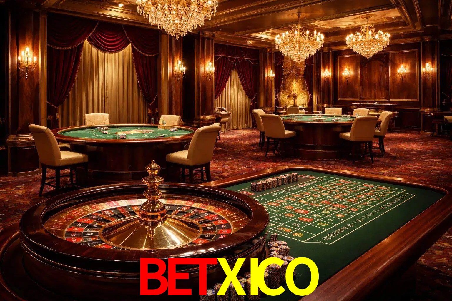Una escena premium de mesa de casino en vivo con cartas, elementos de ruleta y un ambiente pulido de estudio de transmisión.